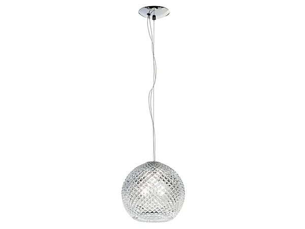 Lampada a sospensione in cristallo Fabbian Diamond Swirl fabbrica Fabbian dall'Italia. Foto №2