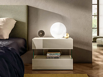 Tavolino da notte con cassetti in legno LAGO AIR 0770