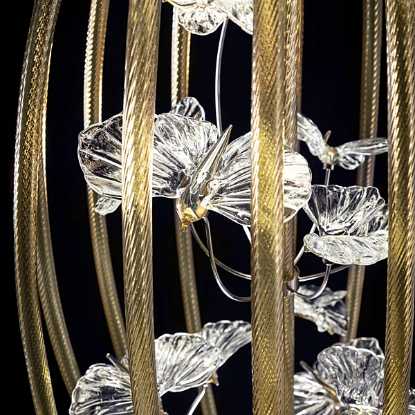 Lampada da terra in vetro LED con treppiede MULTIFORME P2023 fabbrica MULTIFORME dall'Italia. Foto №2