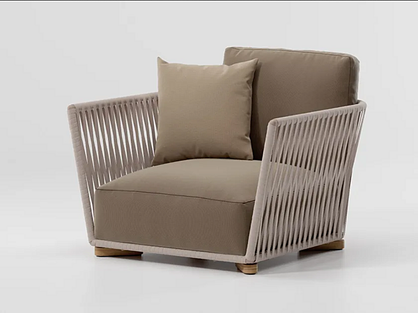 Poltrona da giardino con braccioli in alluminio KETTAL Grand Bitta KS7003000 fabbrica KETTAL dall'Italia. Foto №1