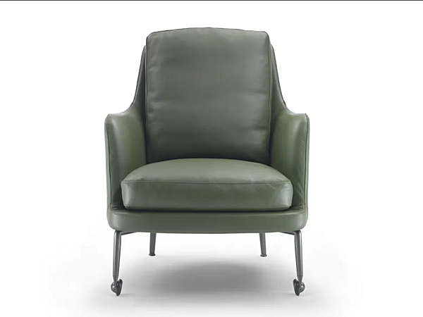 Poltrona in pelle con ruote Marley FLEXFORM fabbrica FLEXFORM dall'Italia. Foto №1