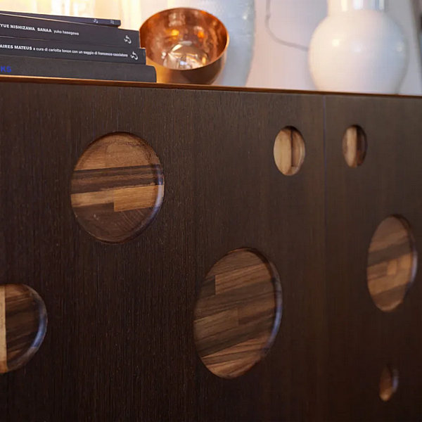Credenza in noce con ante DALE LAUTA CERCHIO A 156 fabbrica DALE dall'Italia. Foto №2
