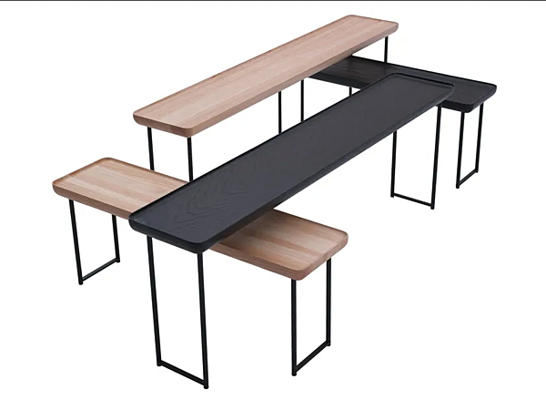 Tavolino da caffè in acciaio bassa per soggiorno Torei CASSINA fabbrica CASSINA dall'Italia. Foto №1