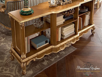 Libreria in legno aperta Casanova Modenese Luxury Interiors fabbrica MODENESE GASTONE dall'Italia