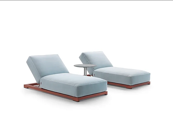 Lettino prendisole reclinabile in tessuto FLEXFORM Milos fabbrica FLEXFORM dall'Italia. Foto №5