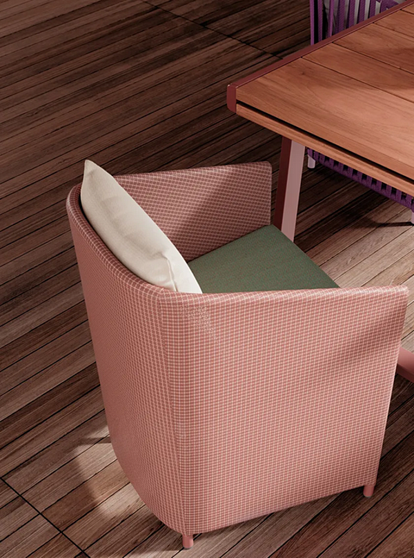 Poltrona da giardino con braccioli in alluminio KETTAL Bitta Lounge fabbrica KETTAL dall'Italia. Foto №4
