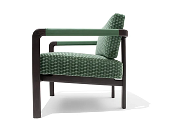 Poltrona in tessuto con braccioli Montgomery GIORGETTI 71010