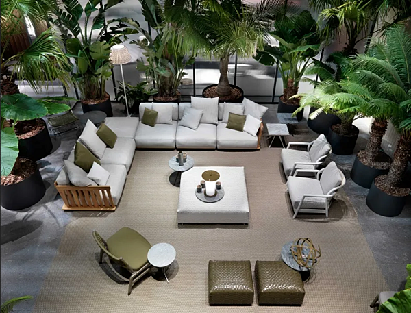 Divano angolare in tessuto con copertura removibile FLEXFORM Zante Outdoor fabbrica FLEXFORM dall'Italia. Foto №7