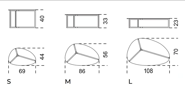 Tavolino da caffè ovale basso in vetro Gallotti&Radice collezione Raj 3 fabbrica Gallotti & Radice dall'Italia. Foto №4
