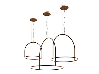 Lampada a sospensione in metallo LED U Light AXOLIGHT