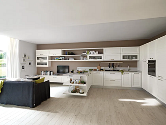 Cucina in legno con maniglie Claudia LUBE CUCINE fabbrica LUBE CUCINE dall'Italia