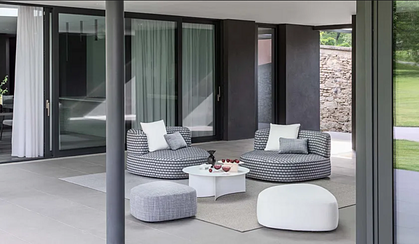 Poltrona in tessuto con braccioli Pierre Flou fabbrica Flou dall'Italia. Foto №4