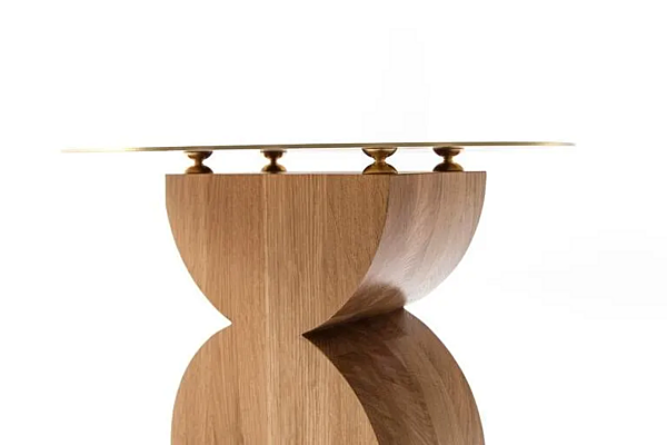 Tavolino da caffè rotondo in legno massello collezione Constantin CASSINA fabbrica CASSINA dall'Italia. Foto №7