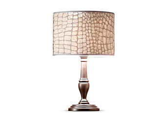 Lampada da comodino in tessuto Camelot Roll CORTEZARI 1431-R