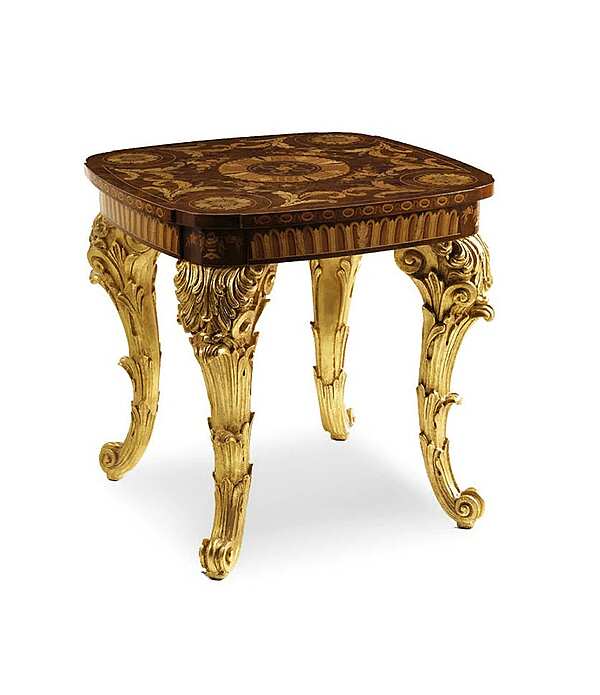 Tavolino in stile classico con top in legno intarsiato fabbrica ZANABONI dall'Italia. Foto №1