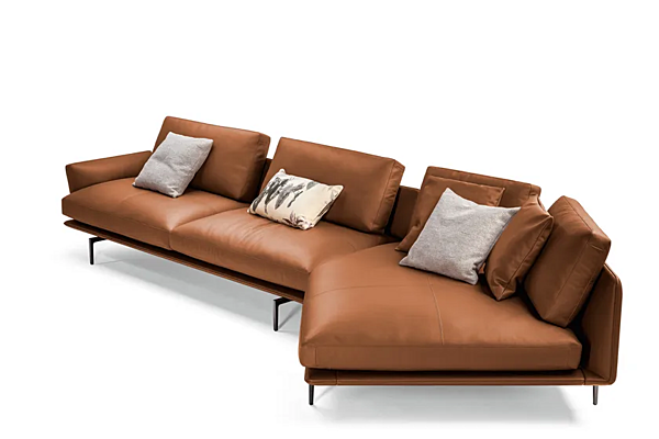 Divano in pelle a tre posti POLTRONA FRAU collezione Get Back fabbrica POLTRONA FRAU dall'Italia. Foto №3