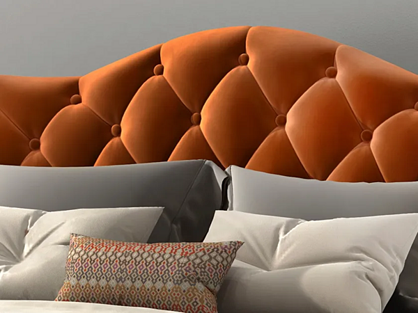 Letto matrimoniale in tessuto con testata trapuntata CASA +39 FLY C22005, C22006, C22007, C22008 fabbrica CASA +39 dall'Italia. Foto №2
