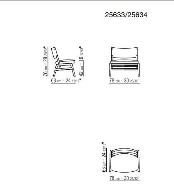 Poltrona in pelle conciata Ortigia S H FLEXFORM fabbrica FLEXFORM dall'Italia. Foto №4