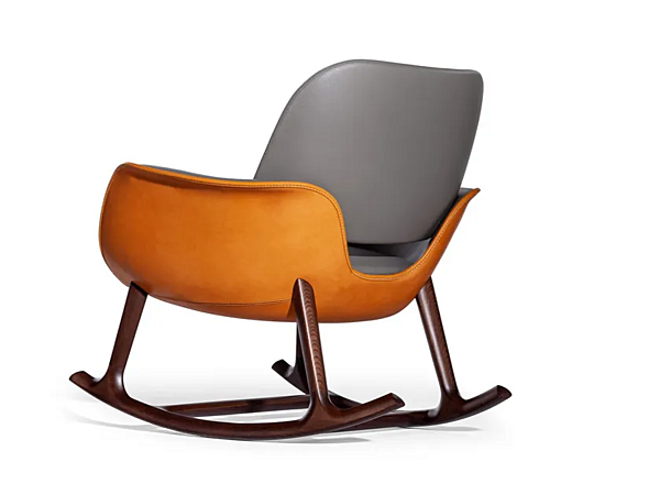 Poltrona a dondolo con braccioli in tessuto Martha Poltrona Frau fabbrica POLTRONA FRAU dall'Italia. Foto №2