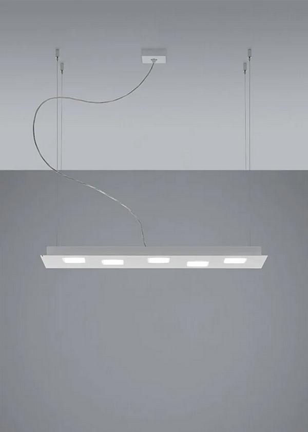 Lampada a sospensione in alluminio LED Fabbian Quarter F38A01 fabbrica Fabbian dall'Italia. Foto №2