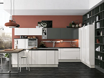 Cucina su misura in legno LUBE CUCINE Creativa 4