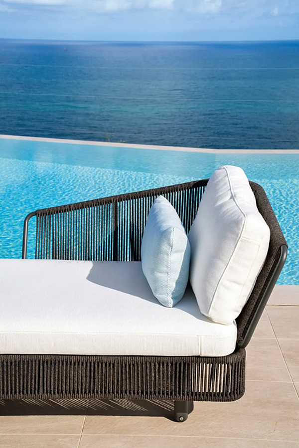 Daybed da giardino in alluminio verniciato VARASCHIN Tibidabo 1430/1430A, 1431/1431A fabbrica VARASCHIN dall'Italia. Foto №16