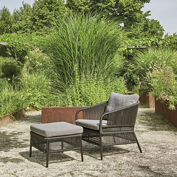 Pouf da giardino rettangolare in fibra sintetica VARASCHIN collezione Cricket fabbrica VARASCHIN dall'Italia. Foto №2
