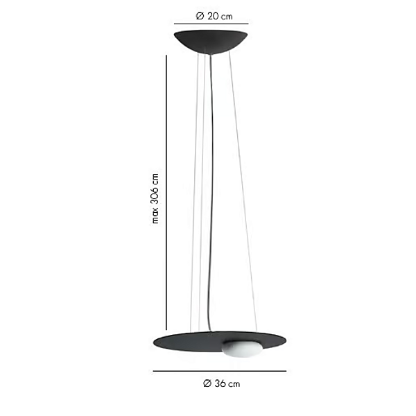 Lampada a sospensione in alluminio LED KWIC AXOLIGHT fabbrica Axolight dall'Italia. Foto №7
