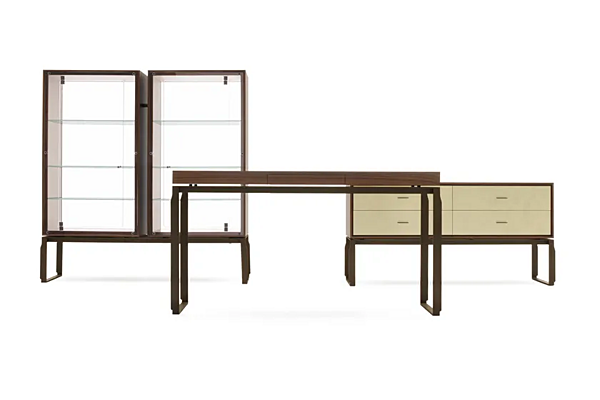 Tavolo console rettangolare in legno con cassetti GIORGETTI AEI 60003, 60008, 60009 fabbrica GIORGETTI dall'Italia. Foto №3