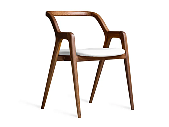 Sedia in legno con braccioli DALE Breve C 142