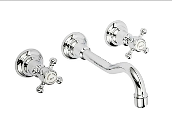 Rubinetto da lavabo a muro 3 fori in stile antico Gentry Home fabbrica Gentry Home dall'Italia