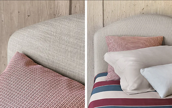 Letto singolo con testata imbottita Magnolia Flou fabbrica Flou dall'Italia. Foto №3