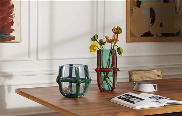 Vaso rotondo in vetro soffiato CASSINA Sestiere fabbrica CASSINA dall'Italia. Foto №13