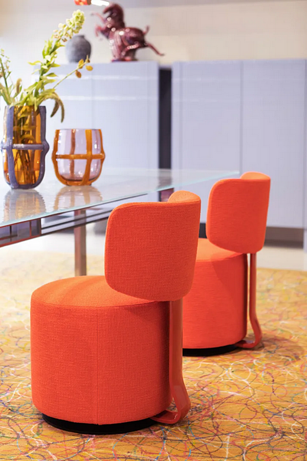 Poltrona in tessuto con schienale imbottito CASSINA Tamburound fabbrica CASSINA dall'Italia. Foto №2