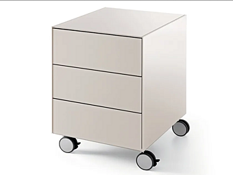 Unità di cassetti da ufficio con ruote in vetro Air Drawer 3 Gallotti&Radice fabbrica Gallotti & Radice dall'Italia