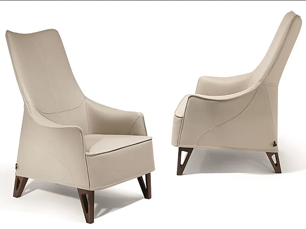 Poltrona in pelle con braccioli Mobius GIORGETTI fabbrica GIORGETTI dall'Italia. Foto №1