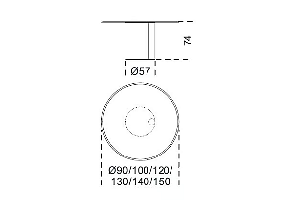 Tavolo rotondo in metallo verniciato Gallotti&Radice Oto fabbrica Gallotti & Radice dall'Italia. Foto №4