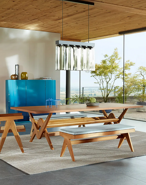 Tavolo in legno e vetro Capitol Complex CASSINA 058 fabbrica CASSINA dall'Italia. Foto №5