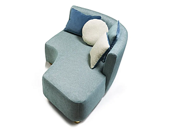 Divano angolare sinistro in tessuto MARIONI BAIA I0251 fabbrica MARIONI dall'Italia