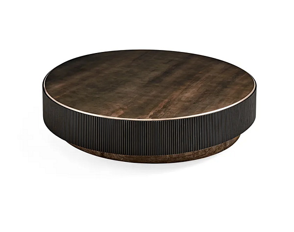 Tavolino da caffè rotondo in legno massello Nori Gallotti&Radice fabbrica Gallotti & Radice dall'Italia. Foto №2