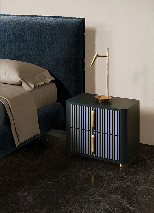 Tavolino da notte rettangolare in legno con cassetti CASA +39 ECHO ECH104 fabbrica ENCORE (by CASA +39) dall'Italia. Foto №3