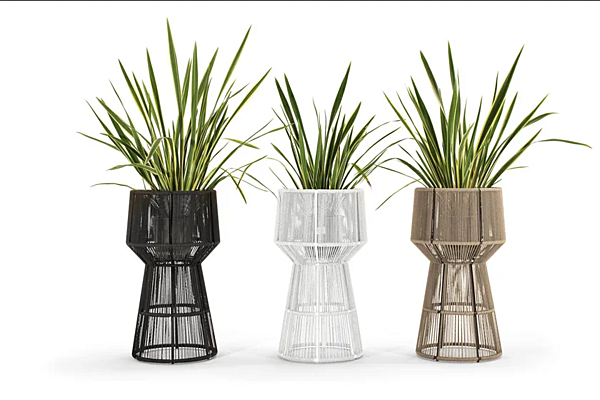 Vaso da giardino in alluminio verniciato a polvere VARASCHIN Cricket alto rotondo 2993 fabbrica VARASCHIN dall'Italia. Foto №2