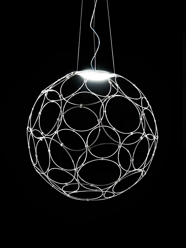 Lampada a sospensione in acciaio LED Fabbian Giro fabbrica Fabbian dall'Italia. Foto №12
