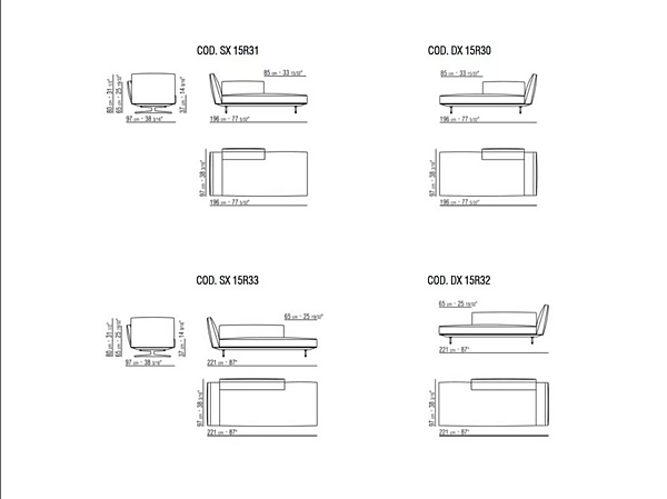 Letto giorno in tessuto con copertura removibile FLEXFORM Evergreen fabbrica FLEXFORM dall'Italia. Foto №3