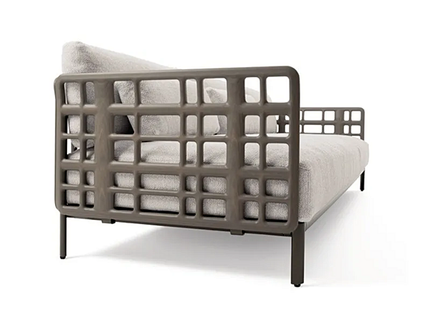 Divano da giardino a 4 posti in tessuto e metallo verniciato GIORGETTI Aldia 91030 fabbrica GIORGETTI dall'Italia. Foto №2