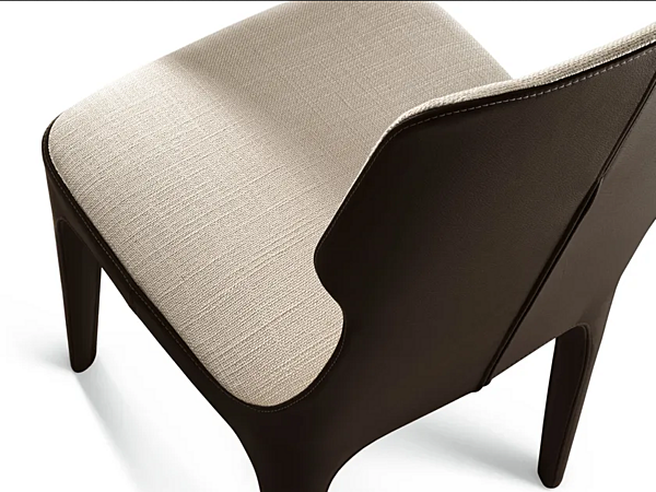 Sedia con copertura removibile in tessuto GIORGETTI Tiche 70300, 70301 fabbrica GIORGETTI dall'Italia. Foto №4