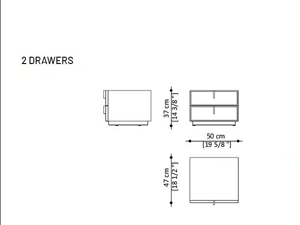 Comodino in MDF laccato e pelle di mucca con cassetti Paolo Castelli FINE fabbrica Paolo Castelli dall'Italia. Foto №9