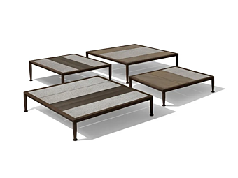 Tavolino laterale quadrato in legno GEA GIORGETTI 87010, 87011, 87012, 87013
