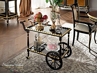 Carrello da cucina in legno massello Modenese Luxury Interiors 12660 fabbrica MODENESE GASTONE dall'Italia