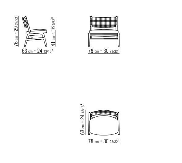 Poltrona in legno massello con cuscino integrato FLEXFORM Ortigia fabbrica FLEXFORM dall'Italia. Foto №5
